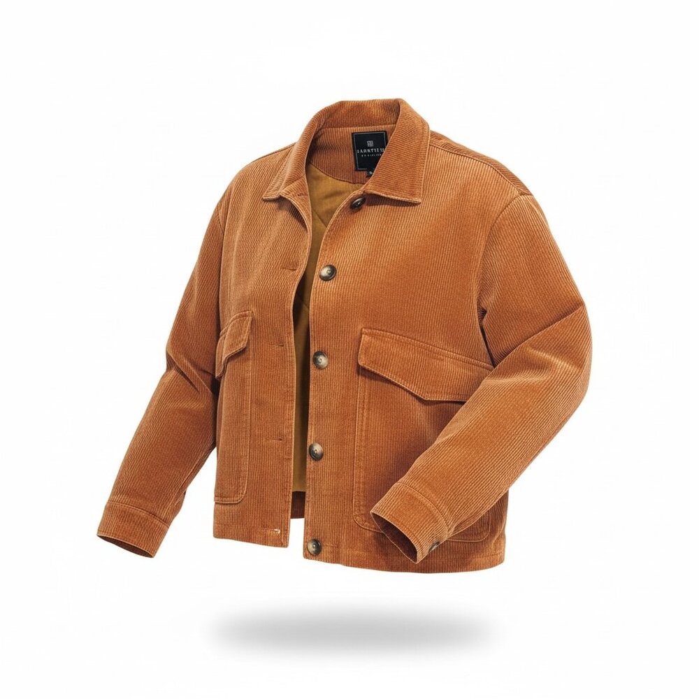 Bagatelle Burnt Orange Corduroy Thick Lined Jacket